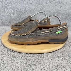 Twisted X EcoTWX Driving Mocs Loafers Women Size 8M Brown Slip-On Casual Shoes